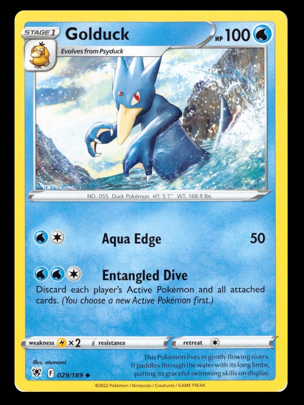 POKEMON CARD TCG - Golduck - Astral Radiance - Uncommon - 029/189